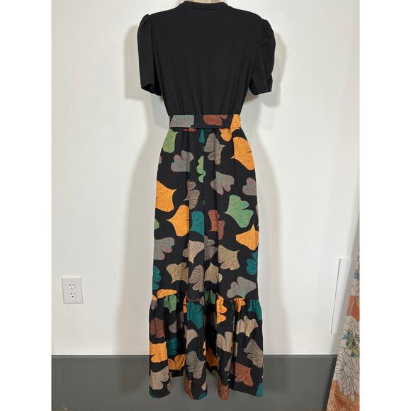 Ginko Leaf Dress Small to Medium with Stretch - Picture 4 of 6